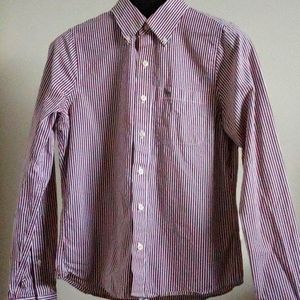 [S] A&F Purple Stripe Shirt